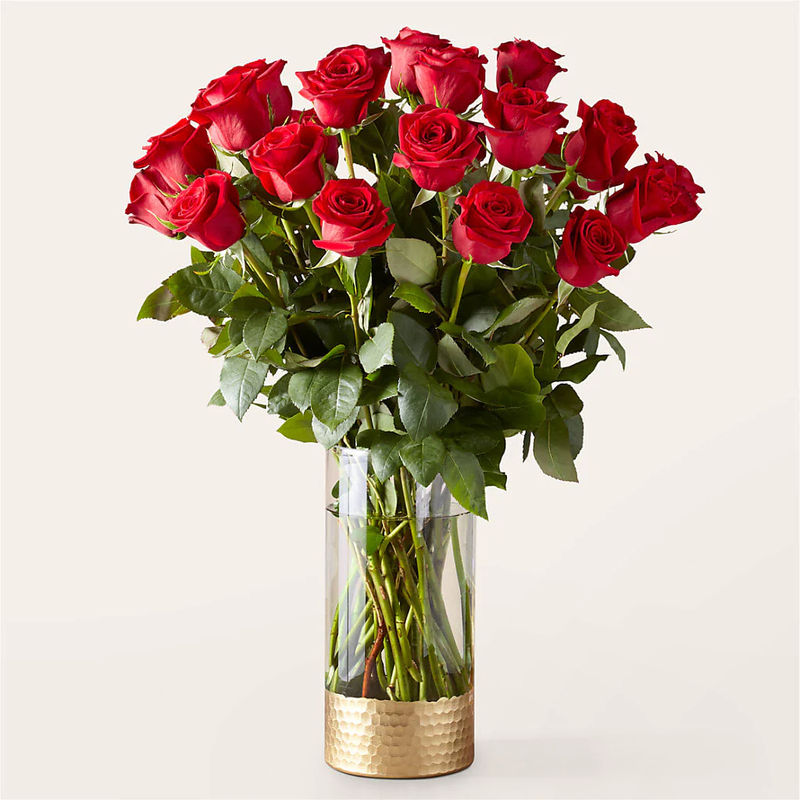 Classic Love Red Rose Bouquet - Style:Premium - 24 Red Roses