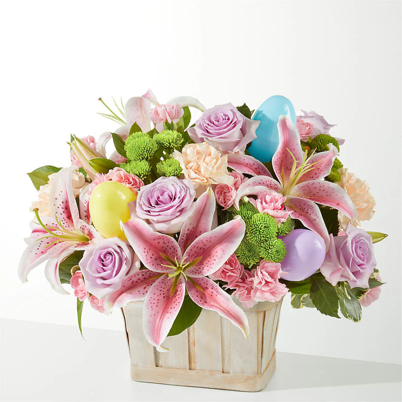 Eggcellent Blooms Basket - Style:Premium