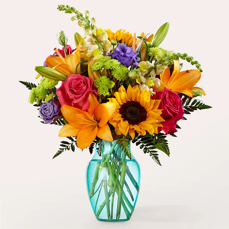 Double Rainbow Bouquet - Style:Deluxe
