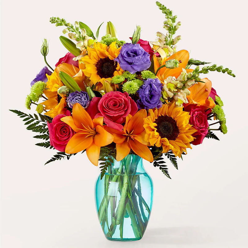 Double Rainbow Bouquet - Style:Exquisite