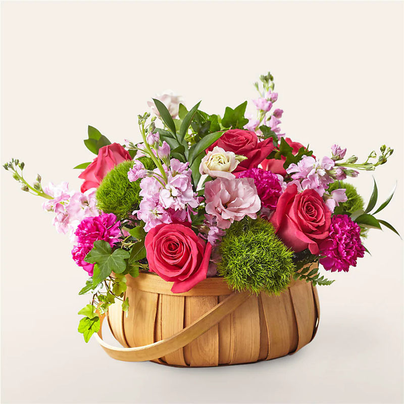 Radiance in Bloom Basket - Style:Deluxe