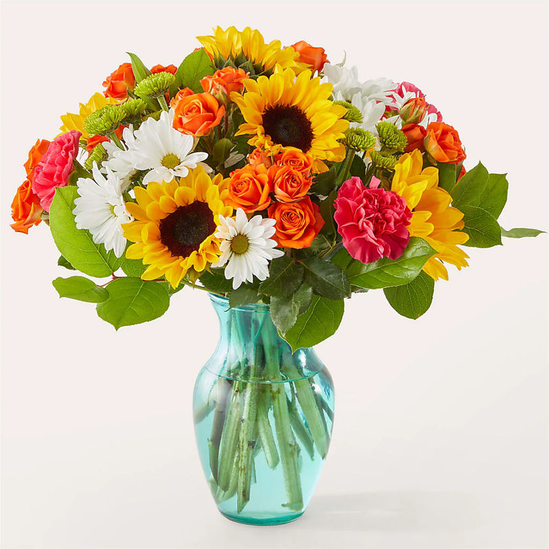 Sun-drenched Blooms Bouquet - Style:Exquisite