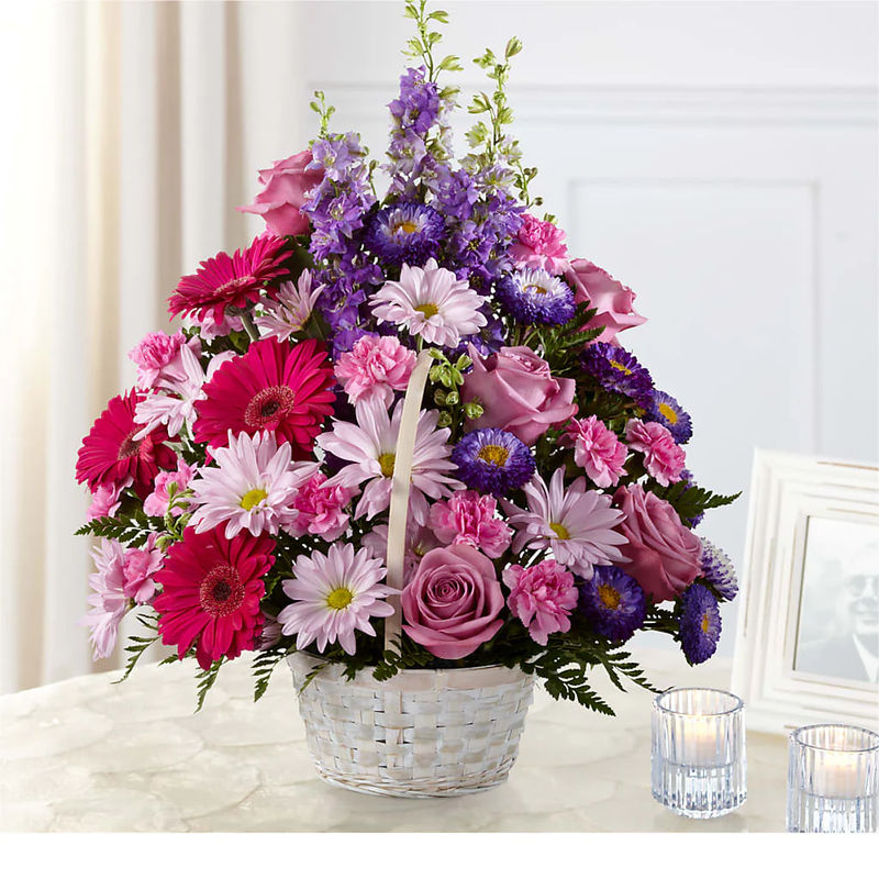 Pastel Peace Basket - Style:Deluxe