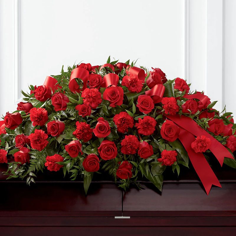 Tribute of Life Casket Spray - Style:DELUXE