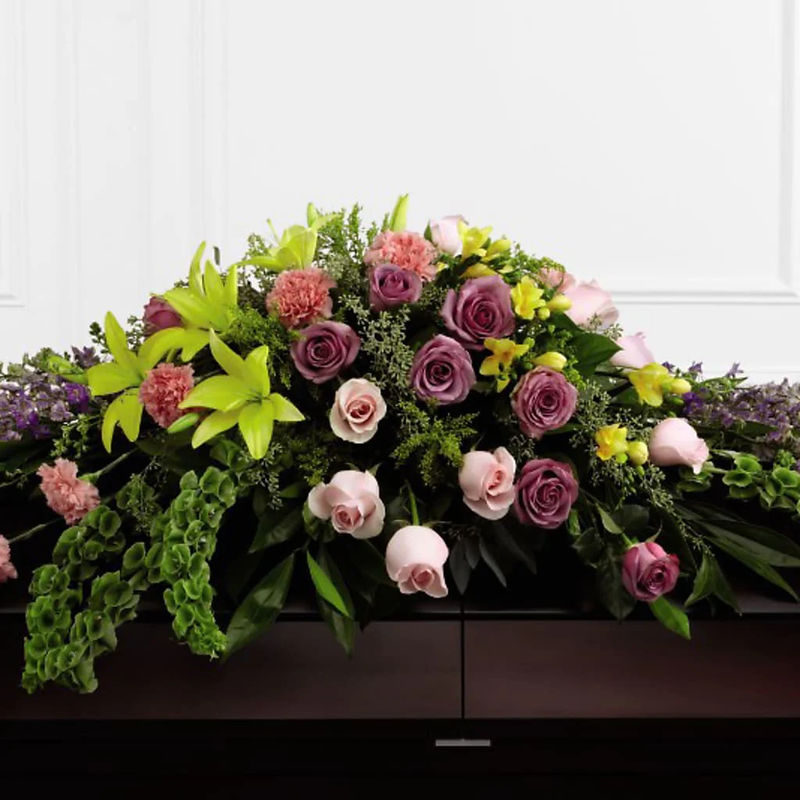 Forever Beloved Casket Spray - Style:Deluxe