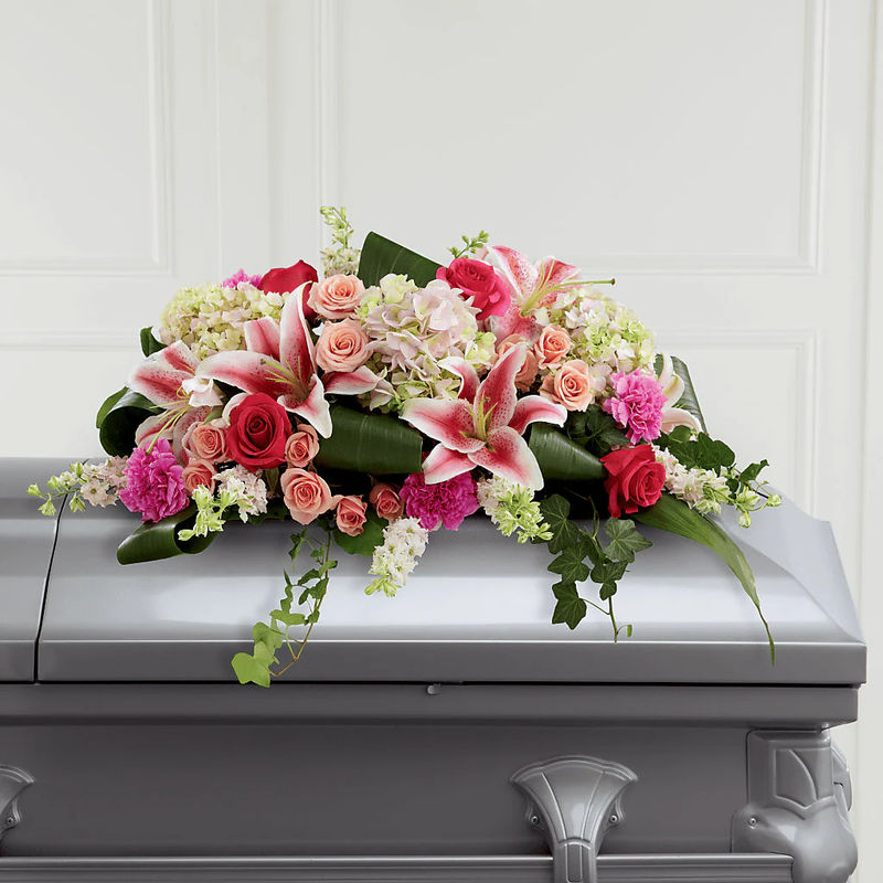 Splendid Grace Casket Spray - Style:Deluxe