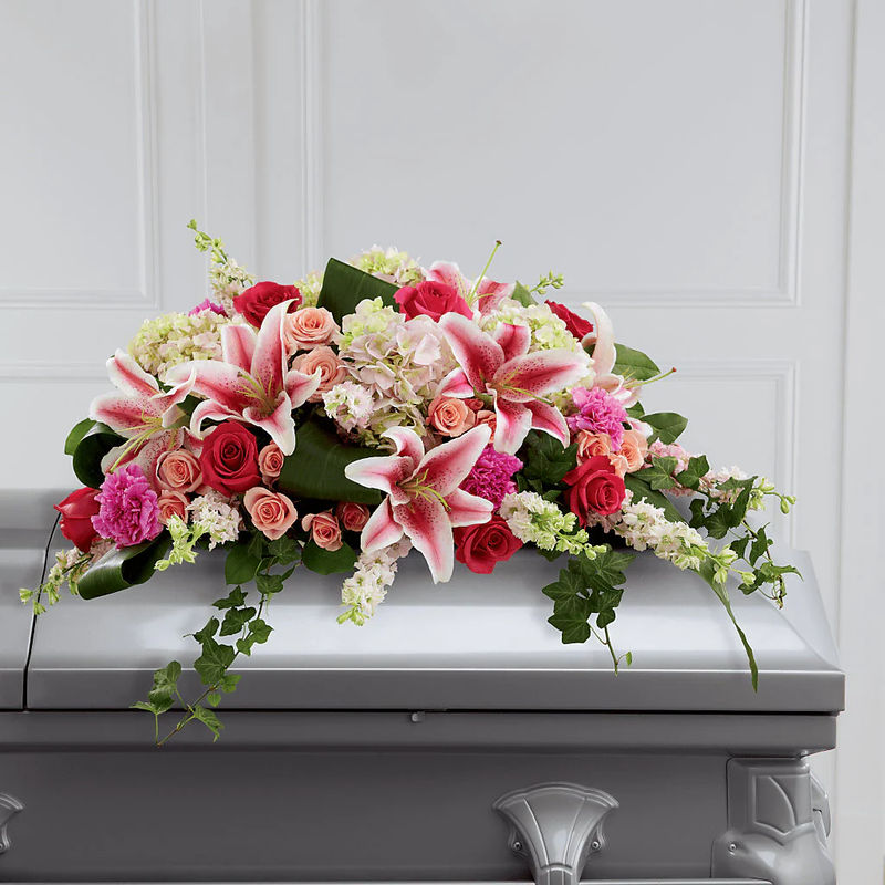 Splendid Grace Casket Spray - Style:Premium
