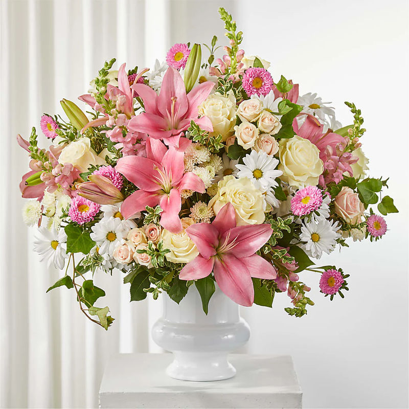 Empathetic Blooms Urn Arrangement - Style:Premium