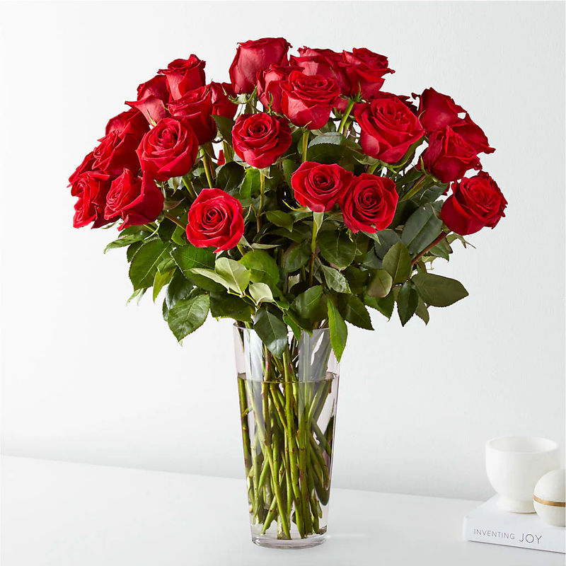 Long Stem Red Rose Bouquet - Style:Exquisite - 36 Red Roses