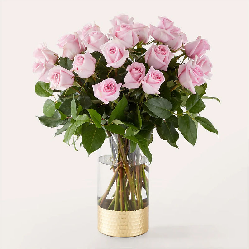 Picture Perfect Pink Rose Bouquet - Style:Premium - 24 Pink Roses