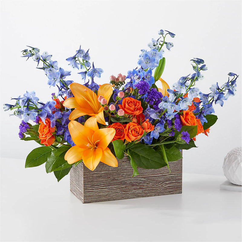 Radiant Citrus Box Bouquet - Style:Exquisite