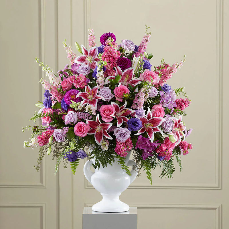 Peaceful Tribute Arrangement - Style:Deluxe