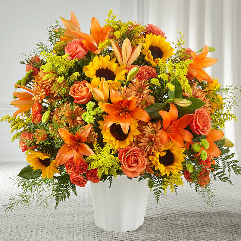 Harvest Thoughts Floor Basket - Style:Deluxe