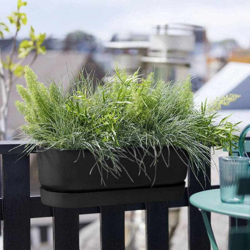Elho balkonkasten Greenville easy balcony Living schwarz