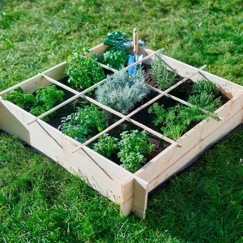 Gemüsegartenquadrat aus FSC-Kiefernholz