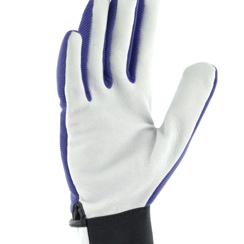 Jardy-Handschuh aus marineblauem Gartenleder - Title:Das paar (Größe 7)