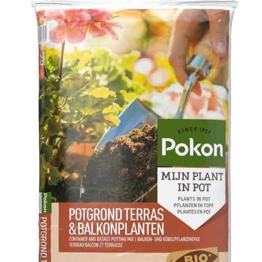 Pokon Bio Blumenerde für Terrassen- und Balkonpflanzen