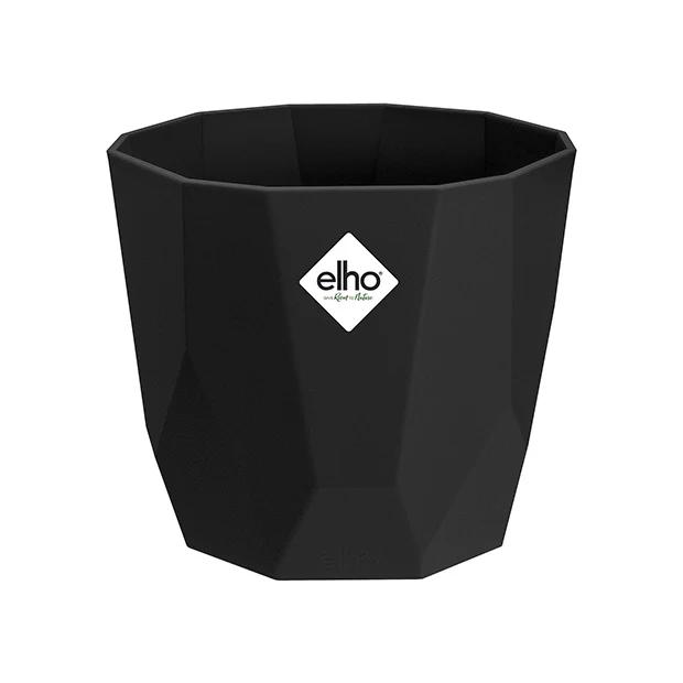 Elho Blumentopf B.for rock living schwarz - Title:Das stück / Ø 14cm