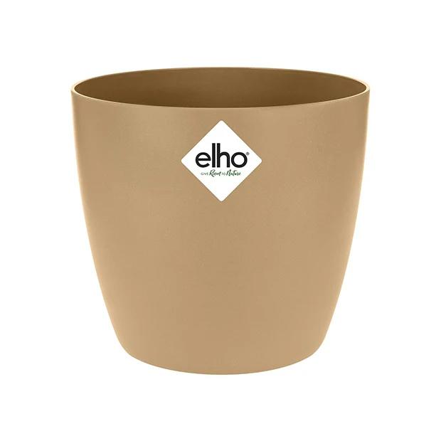 Elho Blumentopf Brussels rund cookid braun - Title:Das stück / Ø 14cm