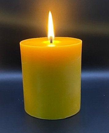 Pillar Candle-Pure Bees Wax - Size:Small