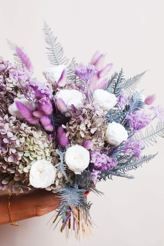 Lilac Garden Rose Bridal Bouquet