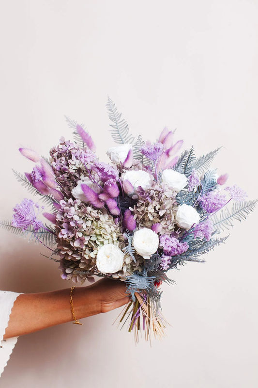 Lilac Garden Preserved Rose Bouquet