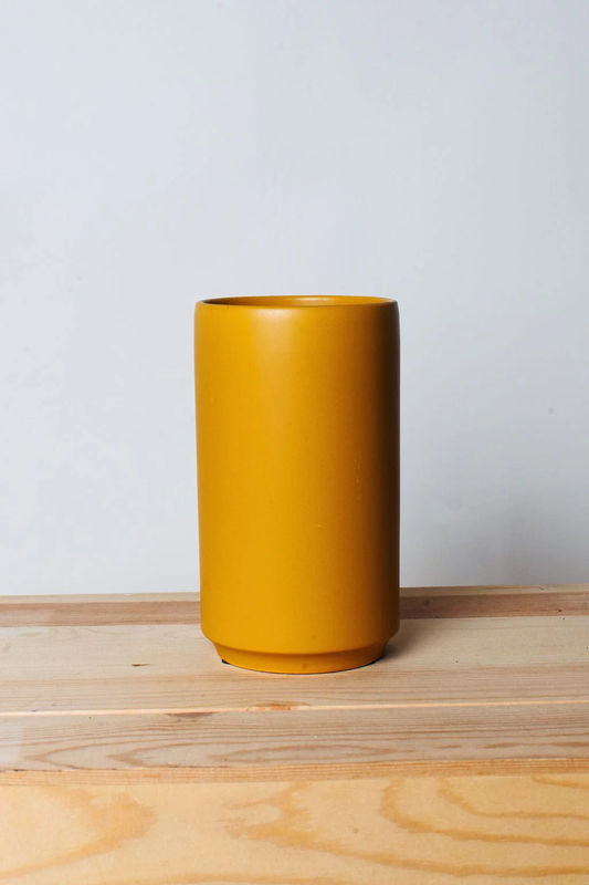 Mustard Ceramic Vase