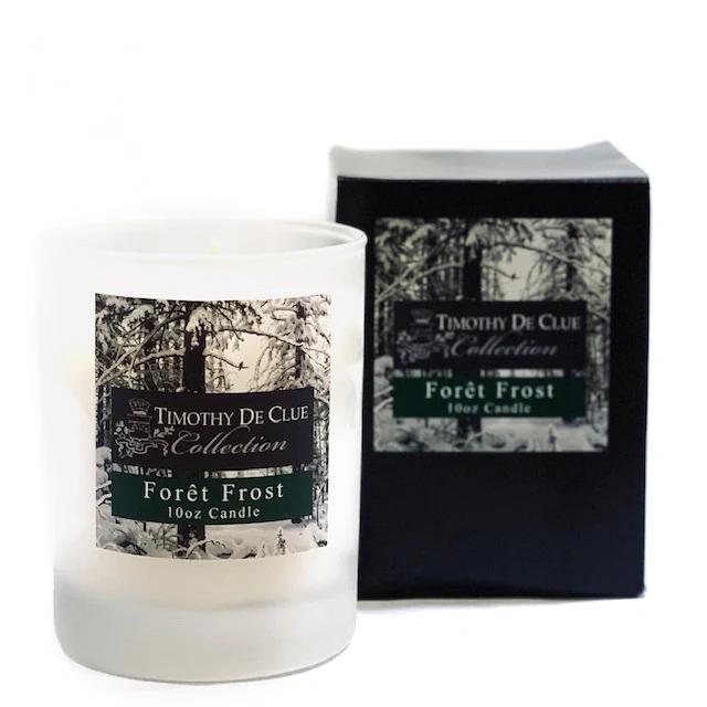 Foret Frost 10oz Frosted Candle Exclusive Home Scent By Timothy De Clue Collection