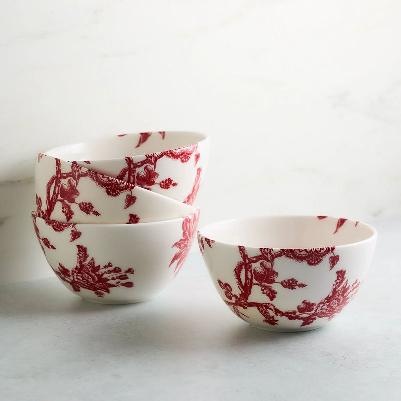 Arcadia Cereal Bowl - Size:Set of 4 - Color:Arcadia Crimson