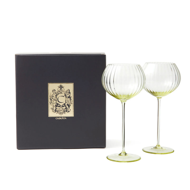 Quinn Red Wine Glasses, Set of 2 - Size:Set of 2 - Color:Citrine