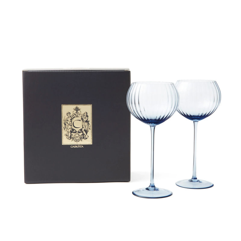 Quinn Red Wine Glasses, Set of 2 - Size:Set of 2 - Color:Ocean
