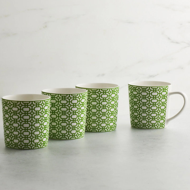 Newport Garden Gate Mug - Size:Set of 4 - Color:Garden Gate Verde