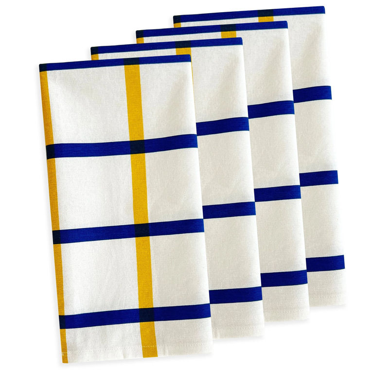 Plaid Dinner Napkins, Set of 4
