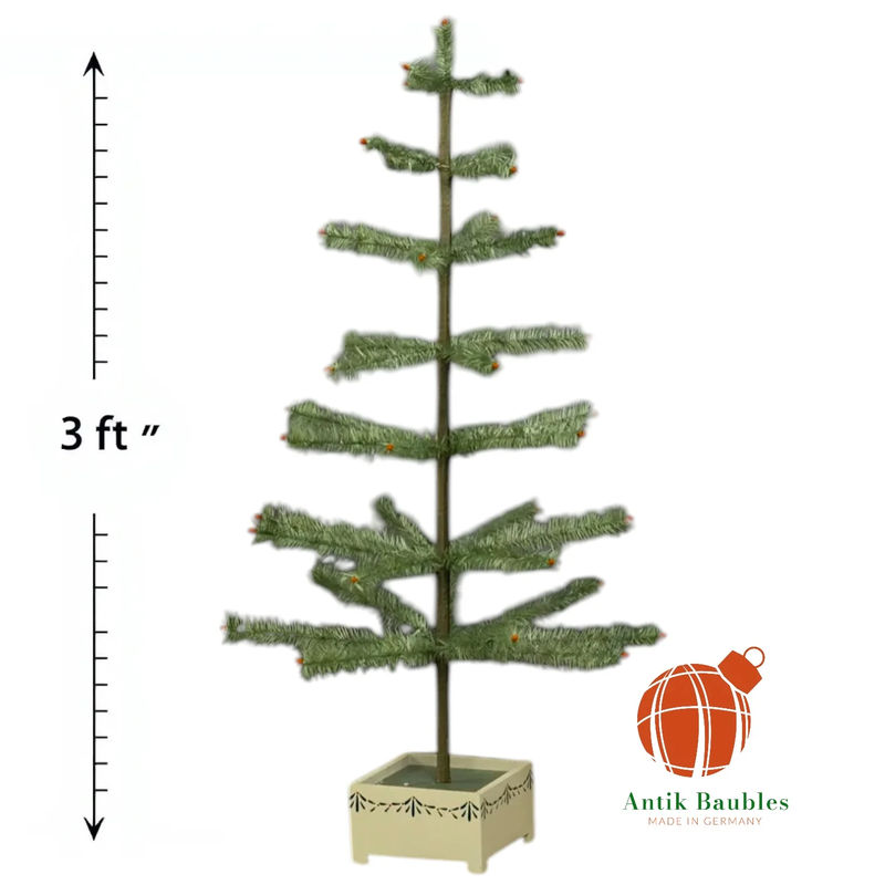 Feather Tree Green 36in - Antik Baubles Christmas Tree