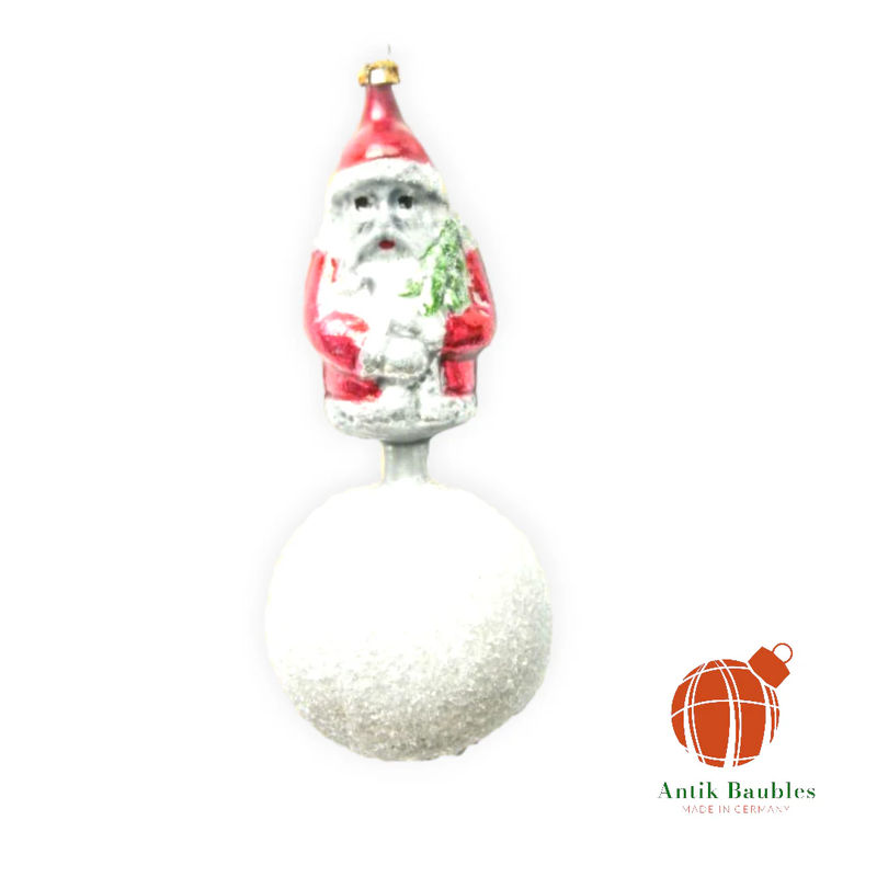 Kugel Claus  6in - Antik Baubles Christmas Ornament