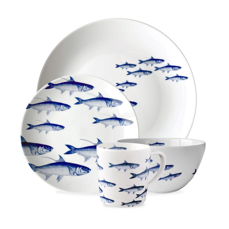 School of Fish 4-Piece Place Setting