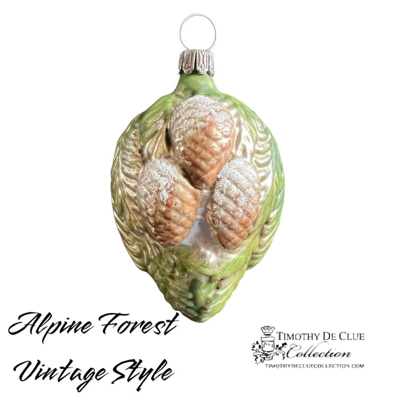 Alpine Forest Vintage Style - German Glass Ornament Christmas Collection