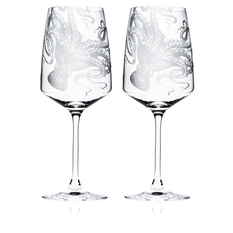 Lucy Red Wine Glasses, Set of 2