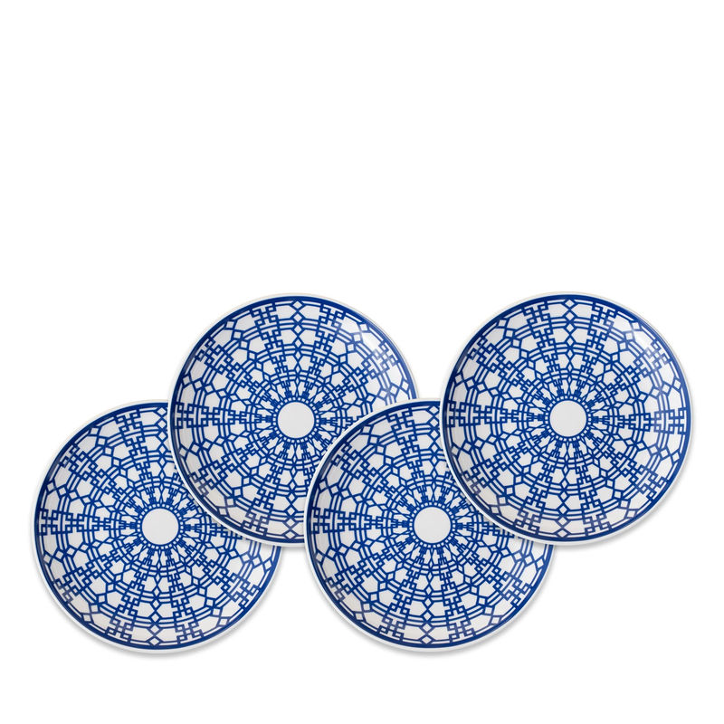 Newport Small Plates, Set of 4 - Size:Set of 4 - Color:Garden Gate Blue
