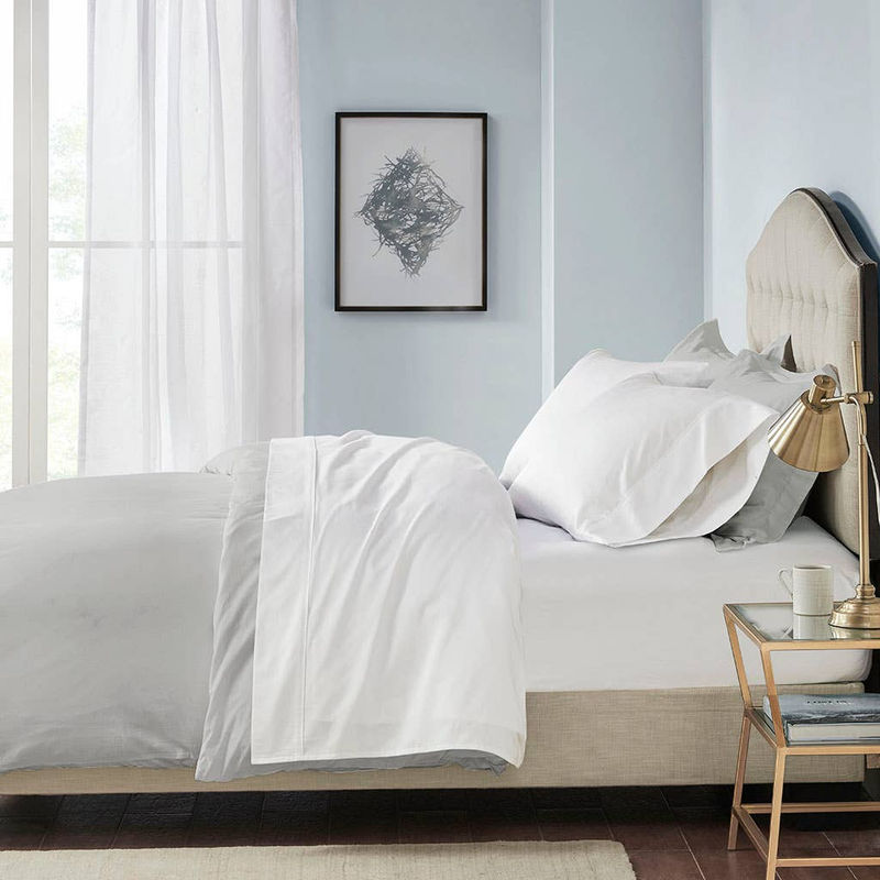 Pima Cotton Sateen 600 Thread Count Sheet Set, White