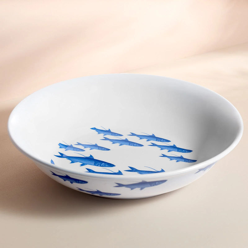 School of Fish Melamine Serving Bowl