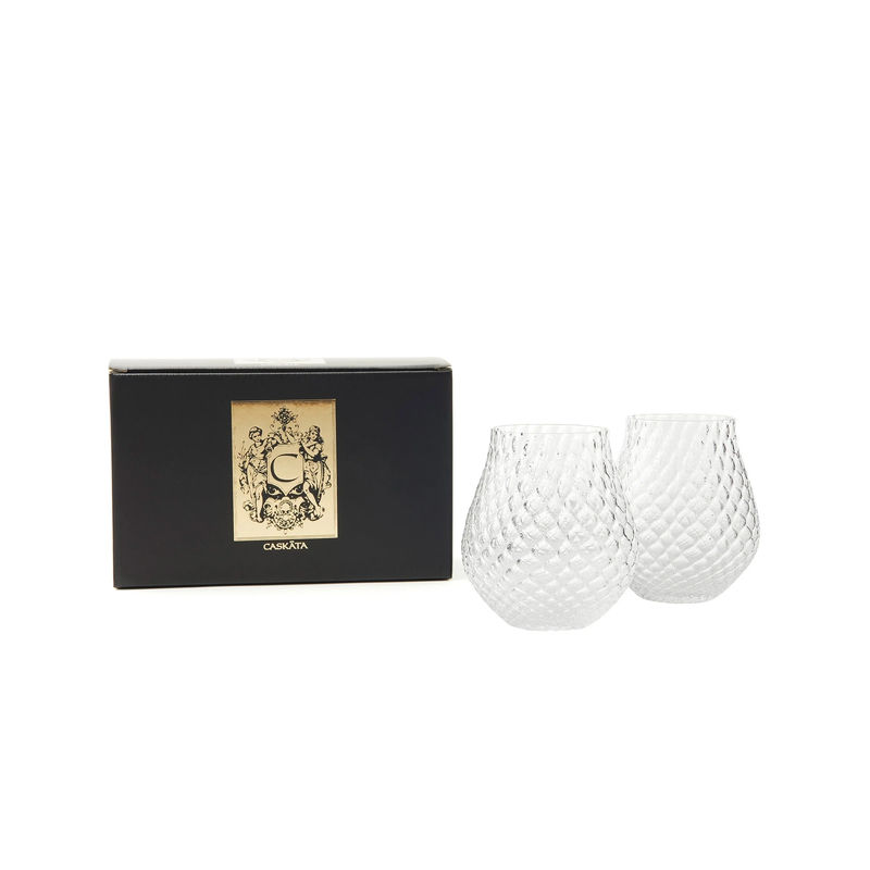 Phoebe Stemless Wine Glasses, Set of 2 - Size:Set of 2 - Color:Clear