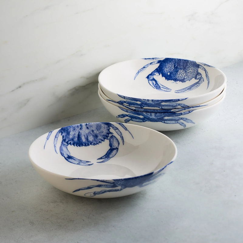 Crab Entrée Bowl - Size:Set of 4