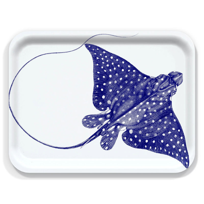 Spotted Stingray Large Rectangular Birchwood Tray