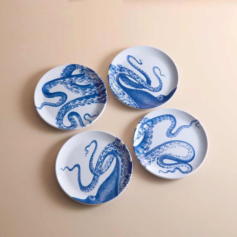 Lucy Melamine Small Plates, Set of 4