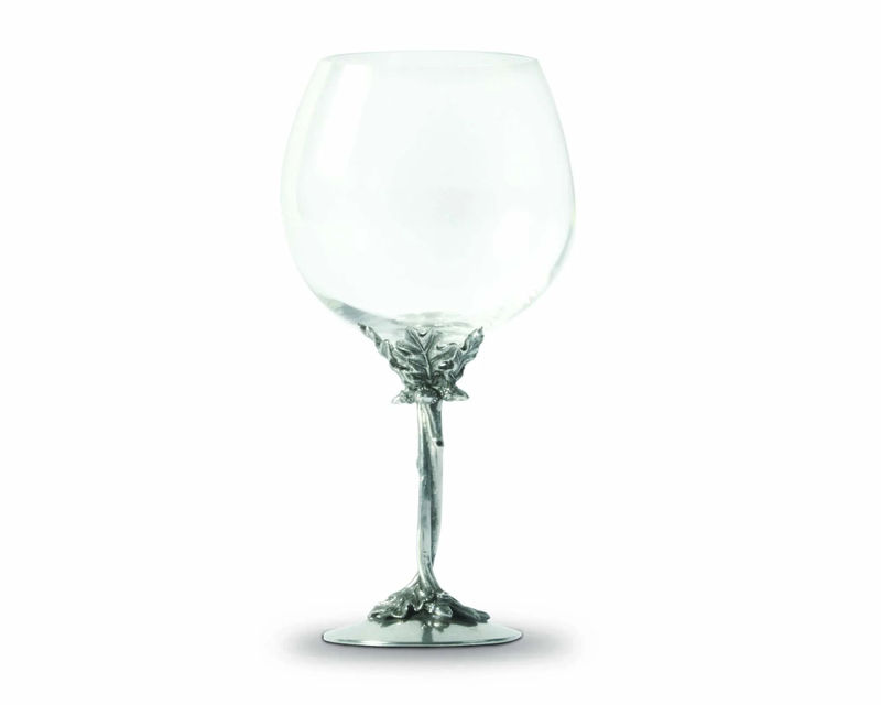 Entwined Oak Pewter Stemware - Size:Burgundy - 9.75" H 22.75 oz