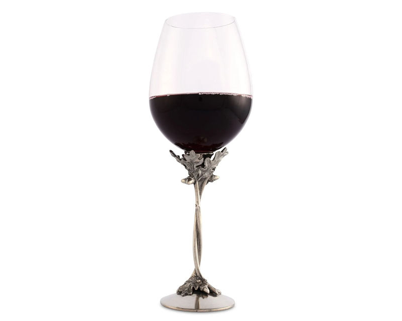 Entwined Oak Pewter Stemware - Size:Red Wine - 10.75" H 15 oz