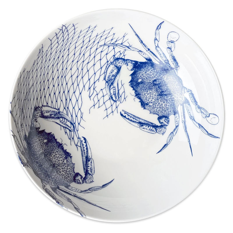 Crab Wide Serving Bowl