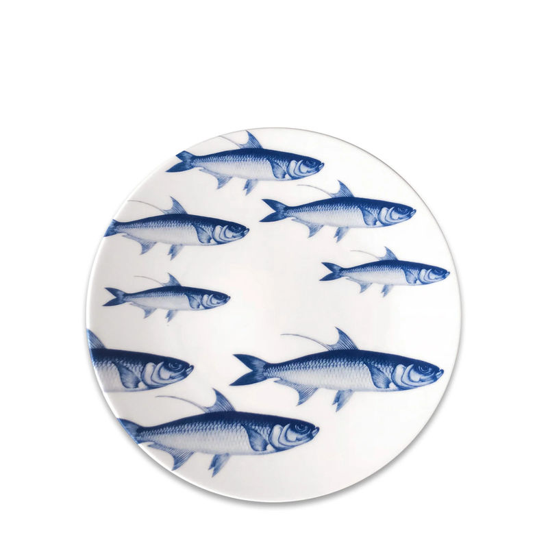 School of Fish Coupe Salad Plate - Size:Single