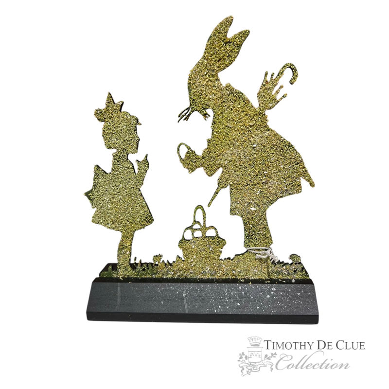 Gentleman Bunny Glitter Silhouette - Timothy De Clue Exclusive Easter Decor